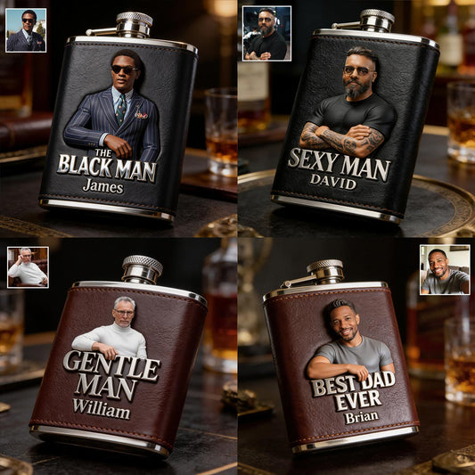 Luxuriöse Geschenke für Männer - Individuell vom Foto - Personalisierte Vater-Thermoskanne