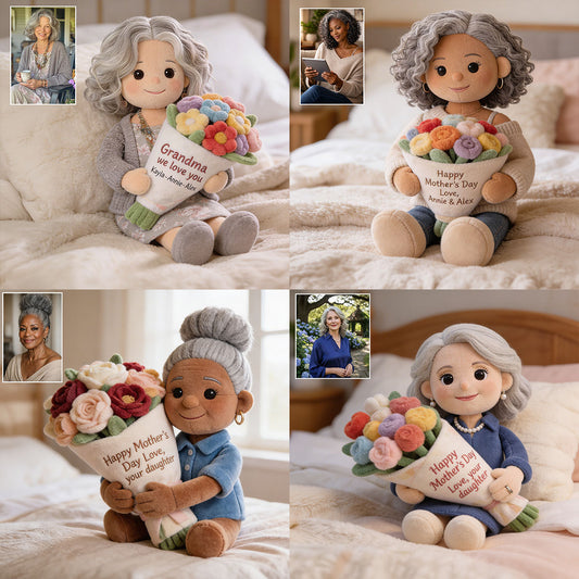 Perfektes Muttertagsgeschenk - Personalisierte Premium Kunstfellkissen