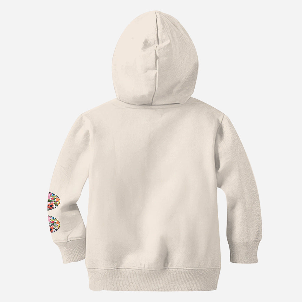 Mamas Hasen-Geschenk für Mama, Oma,... - Personalisiertes Mutter-Shirt mit Rundum-Aufdruck