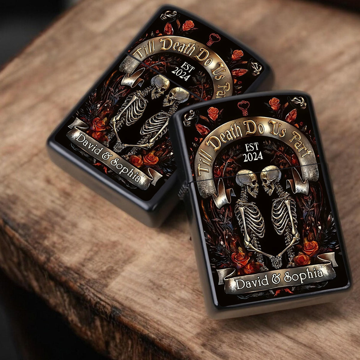 Till Death Do Us Part - Personalized Couple Lighter