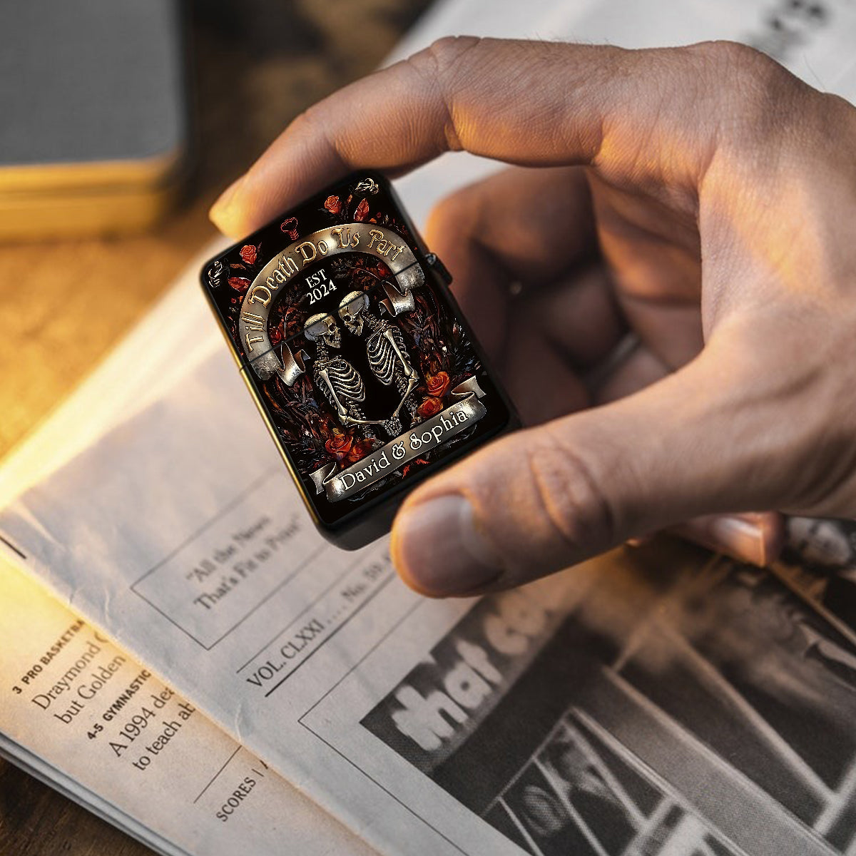 Till Death Do Us Part - Personalized Couple Lighter