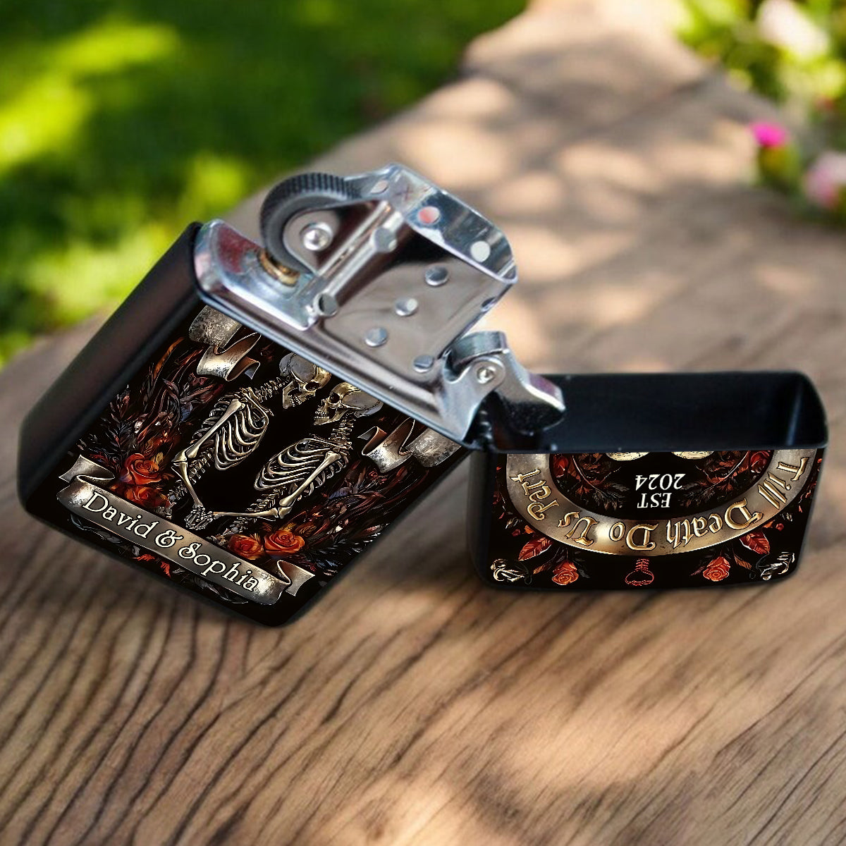 Till Death Do Us Part - Personalized Couple Lighter