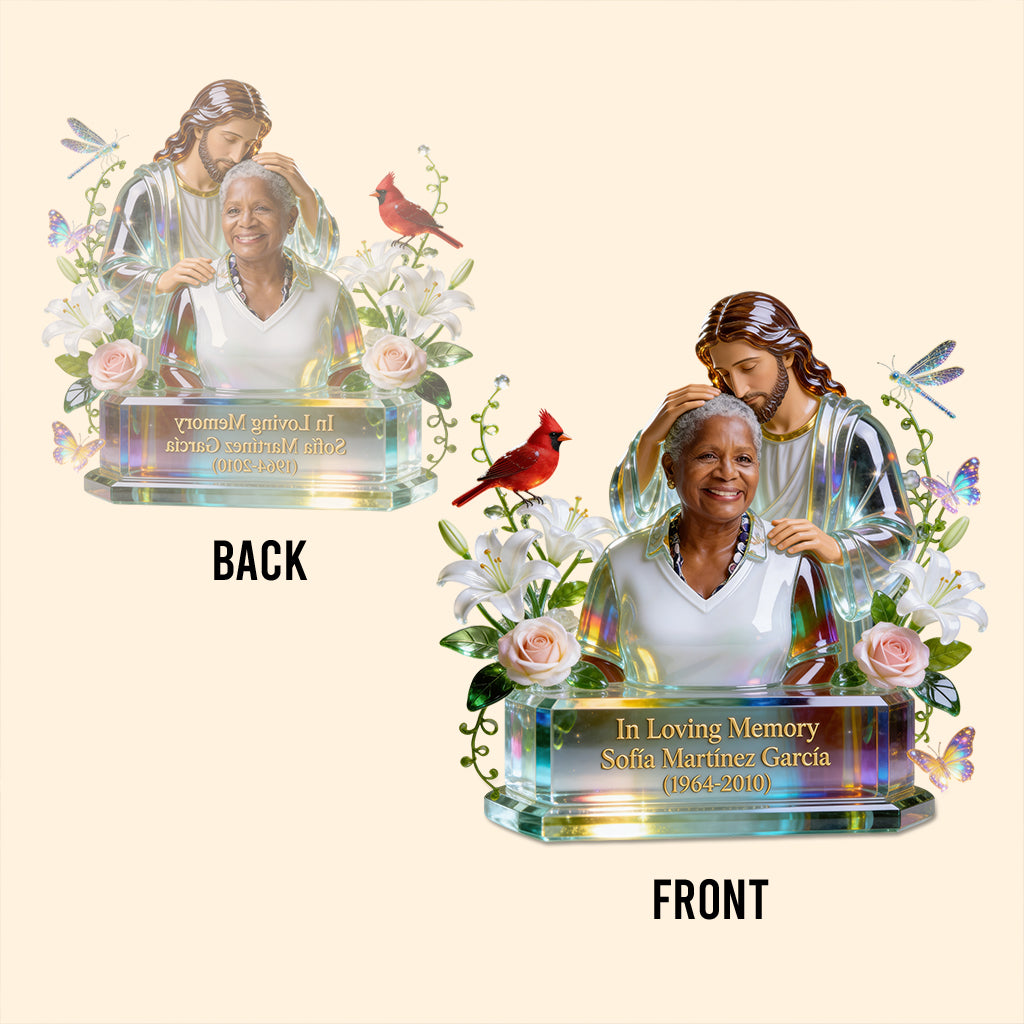 In Loving Memory, Memorial Gift - Personalized Memorial Custom Shaped Acrylic Plaque