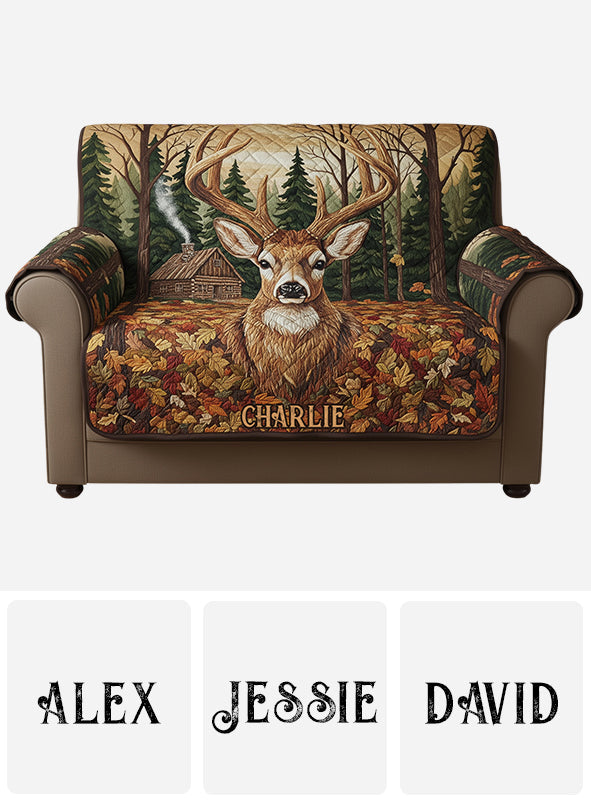 Strong Deer – Personalisierter Jagdsofa-/Couchbezug