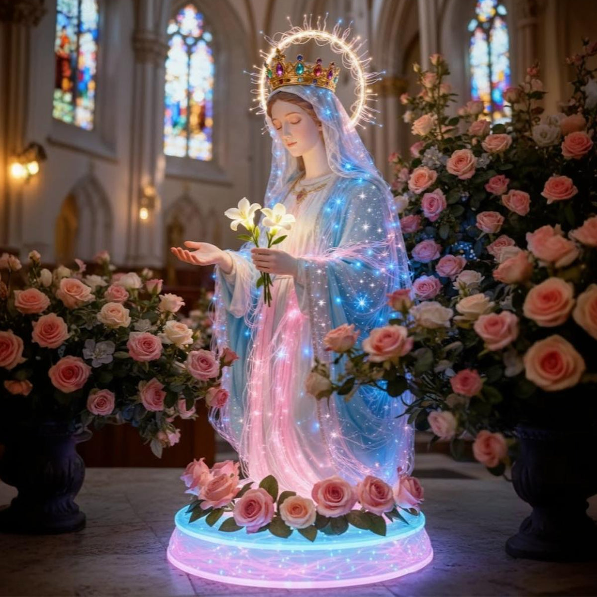 Glaube und Gnade – Christliches Acryl-LED-Nachtlicht