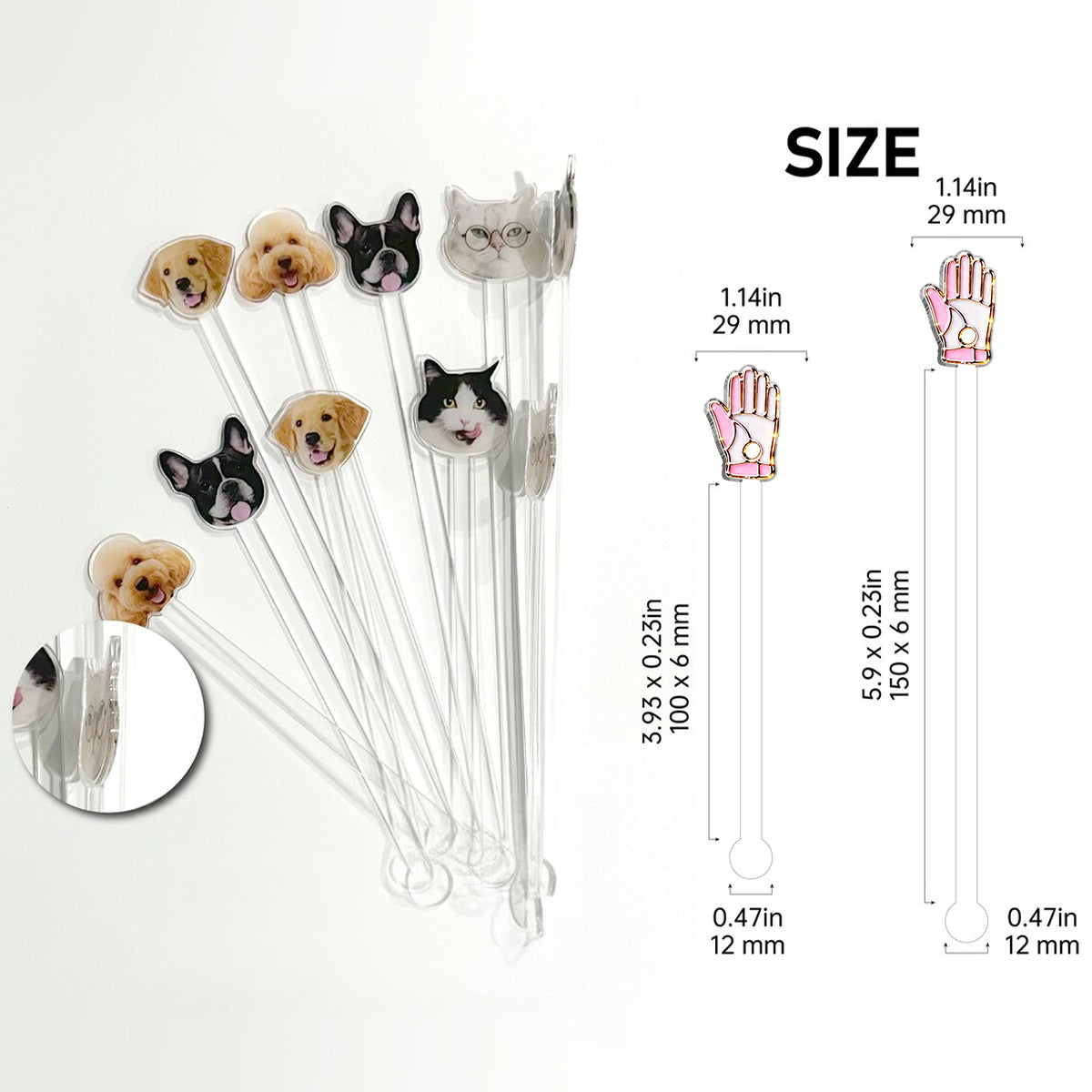 Einfach ein Mädchen, das Golf liebt – Personalisierter Golf-Set-Akzentbecher mit Acryl-Rührstäbchen