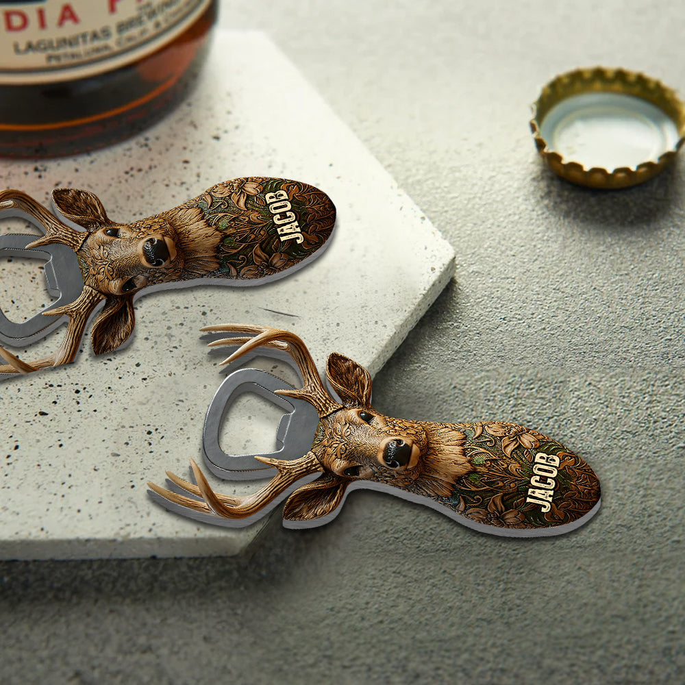 Einfach mal ausprobieren und es herausfinden – personalisierter Flaschenöffner für die Jagd
