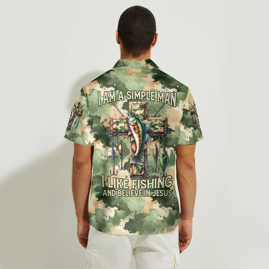I Like Fishing And Believe In God - Personalized Fishing Hawaiian Shirt