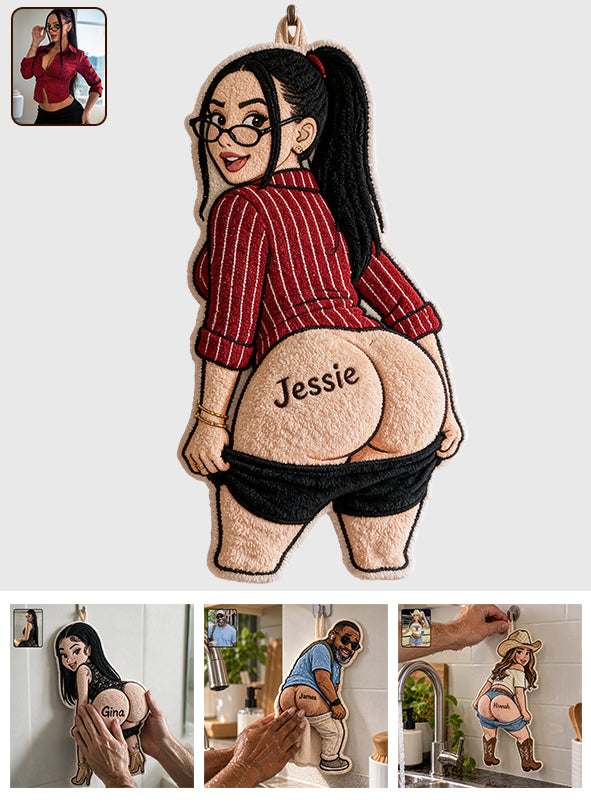 Nice Butt - Personalized Spicy Couple Hand Towel