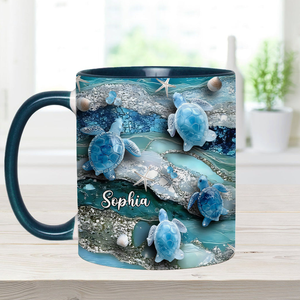 Personalisierte Tasse mit Schildkrötenmotiv