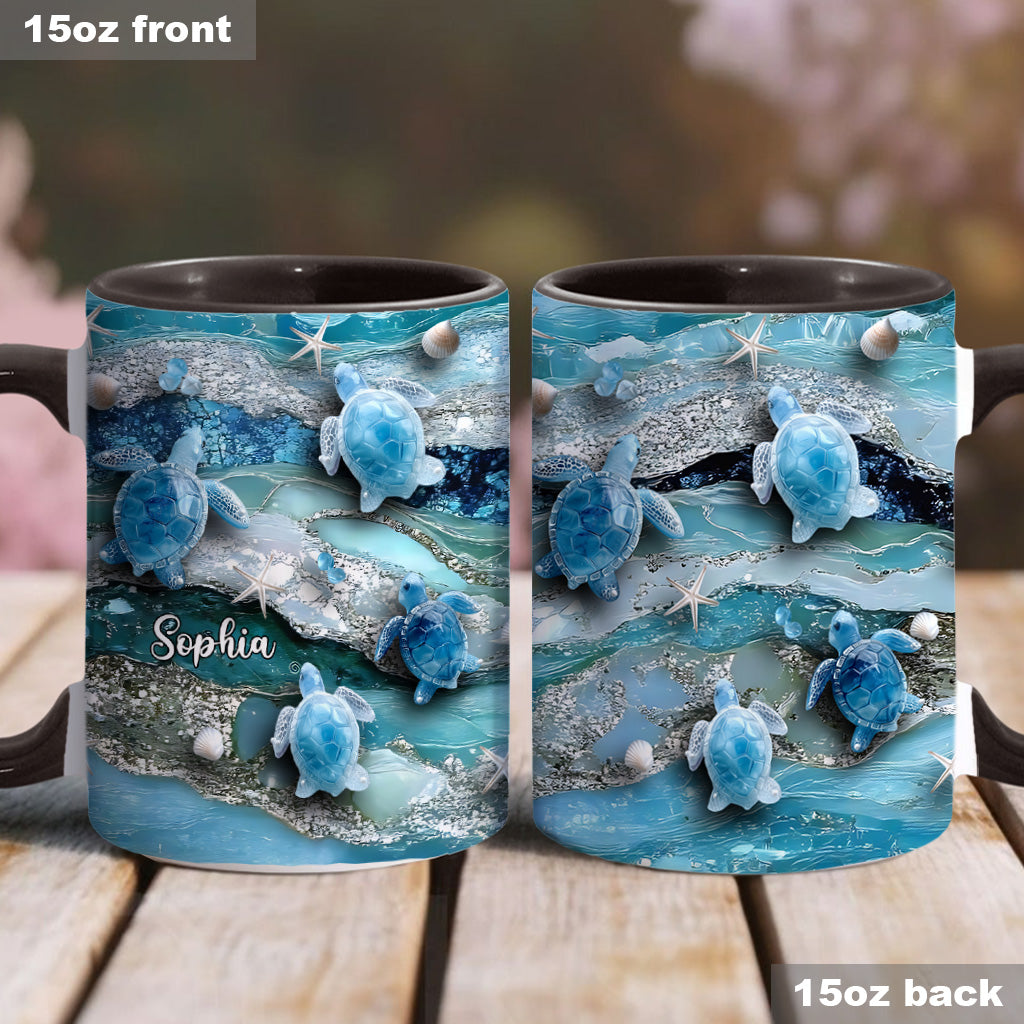 Personalisierte Tasse mit Schildkrötenmotiv