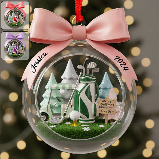 Golf-Weihnachten – Personalisierter Golf-Weihnachtsschmuck