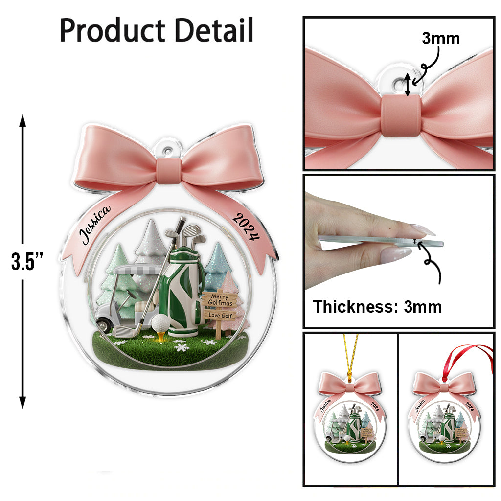 Golf-Weihnachten – Personalisierter Golf-Weihnachtsschmuck