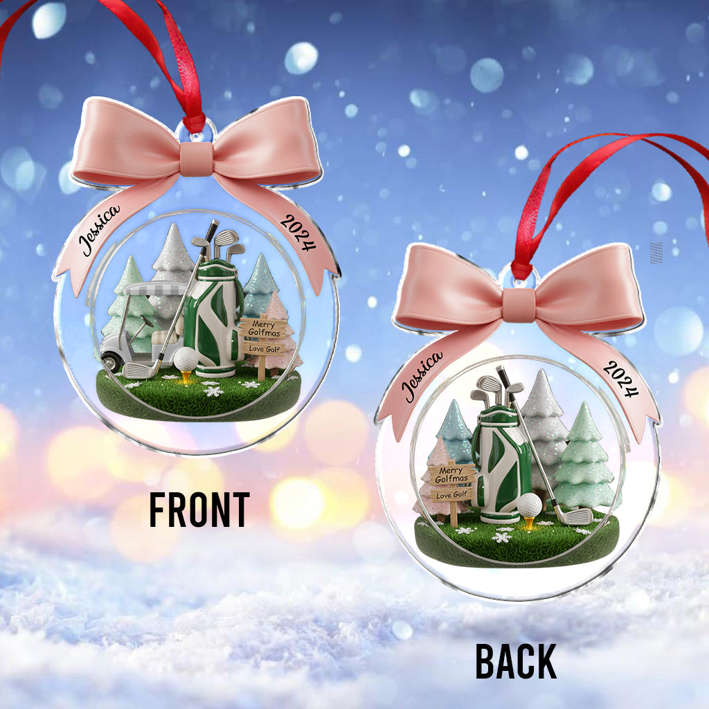 Golf-Weihnachten – Personalisierter Golf-Weihnachtsschmuck