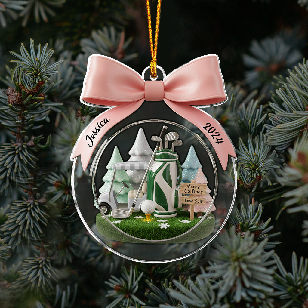 Golf-Weihnachten – Personalisierter Golf-Weihnachtsschmuck