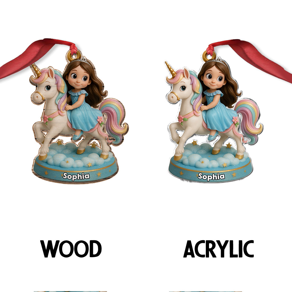 Individuell gestaltbar nach Foto, Geschenk für einhornbegeisterte Mädchen – personalisierter Kinderschmuck in individueller Form