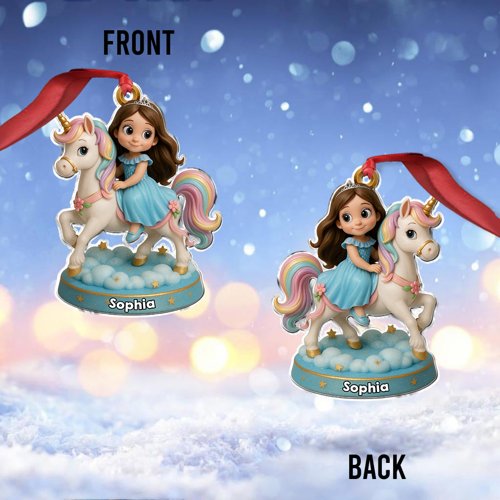 Individuell gestaltbar nach Foto, Geschenk für einhornbegeisterte Mädchen – personalisierter Kinderschmuck in individueller Form