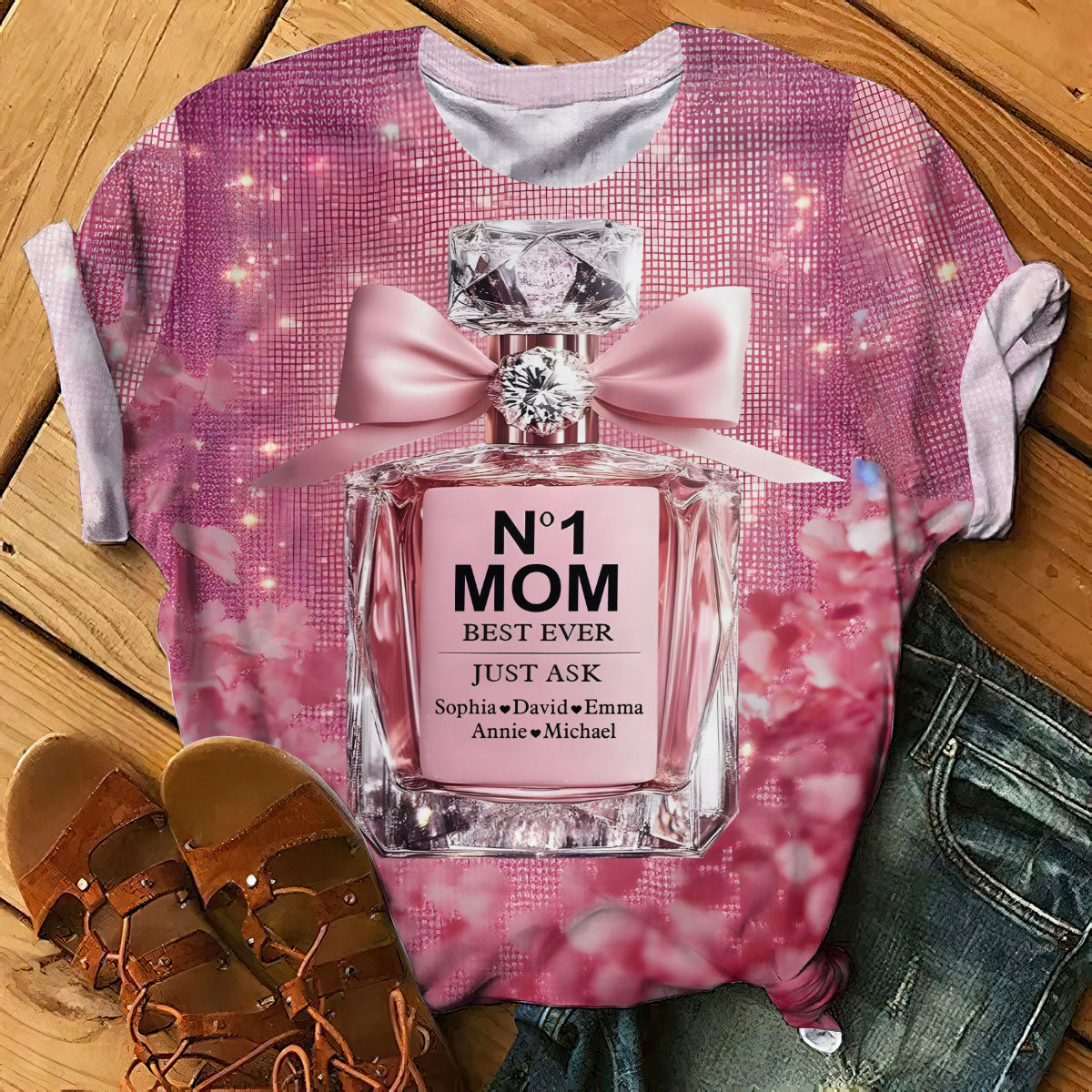 Die beste Mama aller Zeiten - Personalisiertes Mutter-Shirt