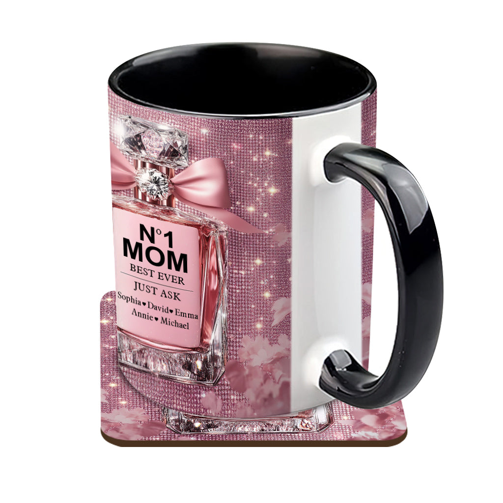 Die beste Mama aller Zeiten - Personalisierte Tasse mit Muttermotiv
