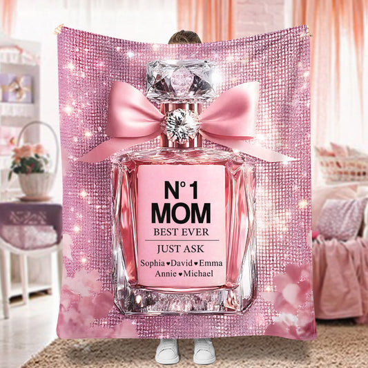 Die beste Mama aller Zeiten – Personalisierte Mutterdecke