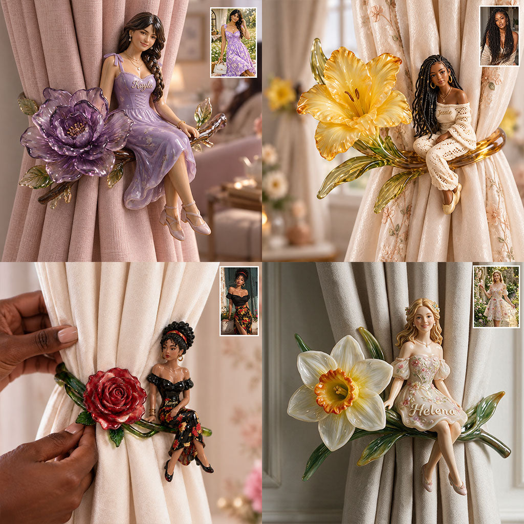 Bloom Within - Personalized Self Love Curtain Tieback