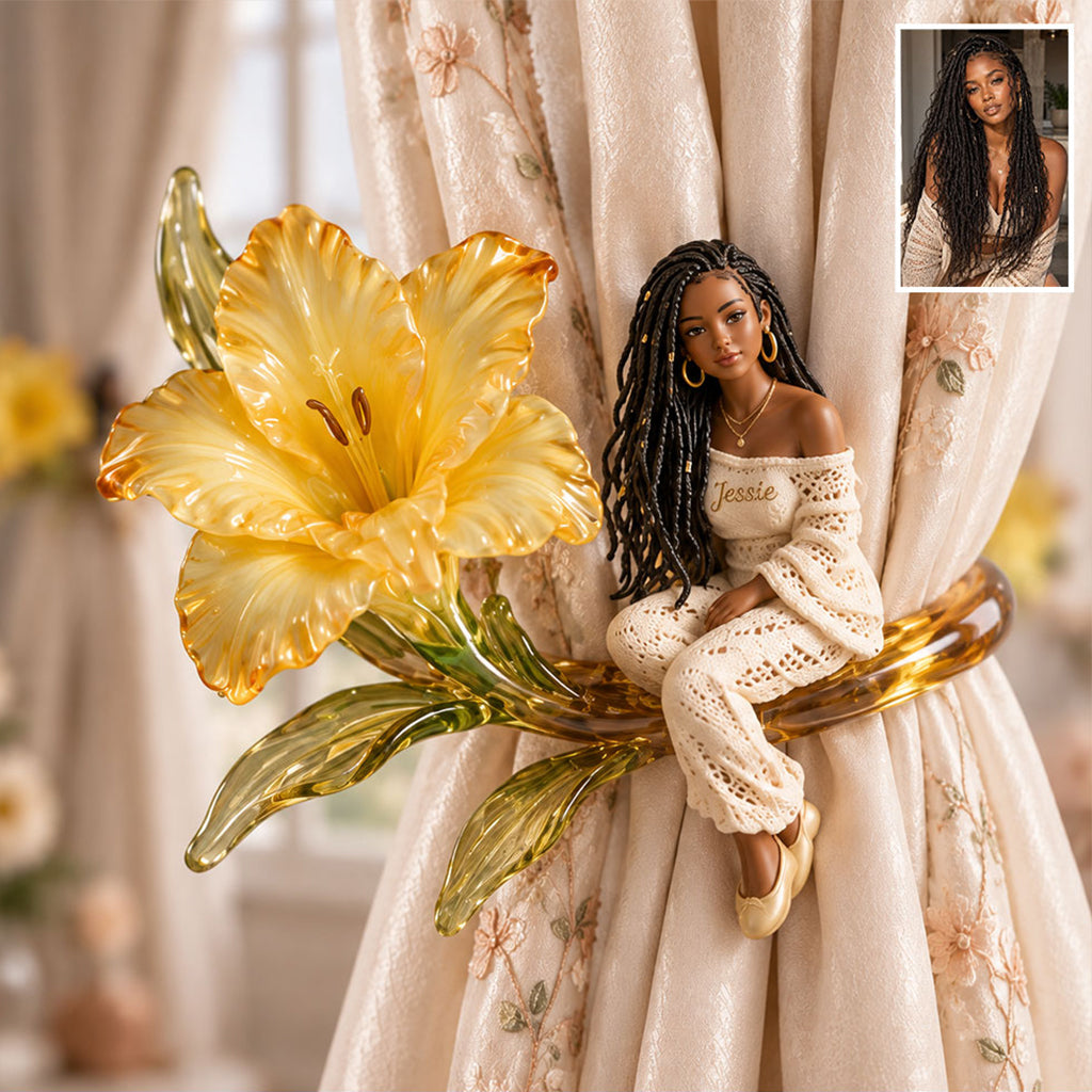 Bloom Within - Personalized Self Love Curtain Tieback