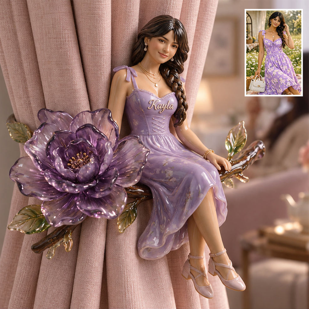 Bloom Within - Personalized Self Love Curtain Tieback