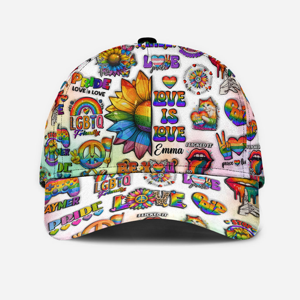 Too Cute To Be Straight - Personalized LGBT Support Classic Cap