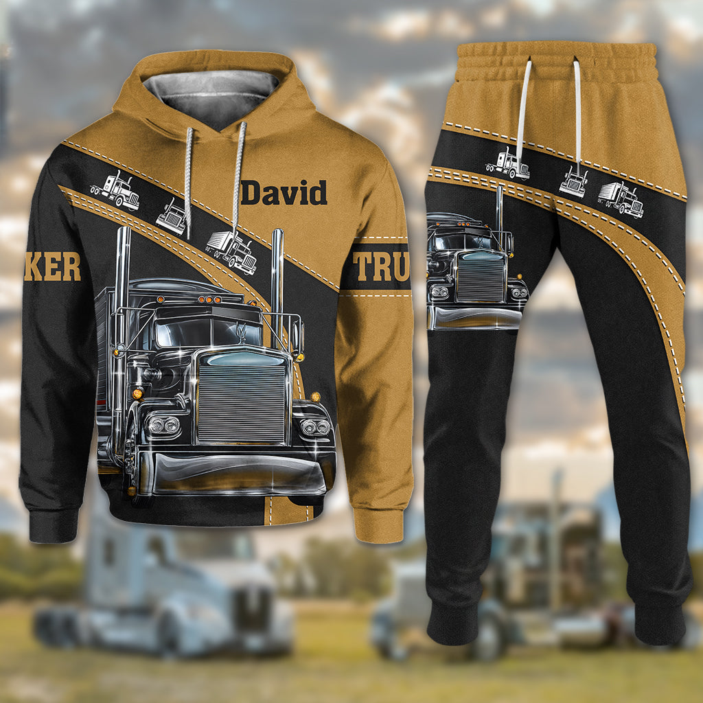 LKW-Fahrer – Personalisierter LKW-Hoodie und Jogginghose