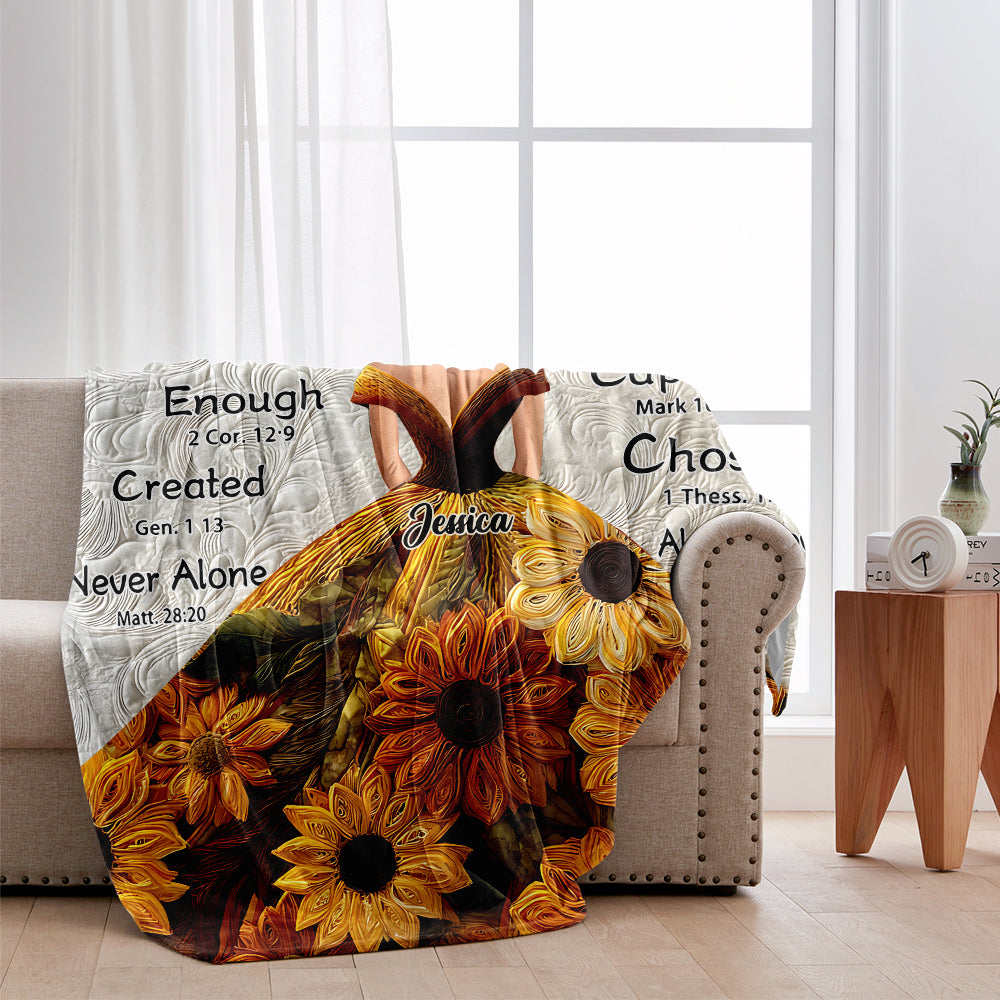 Gott sagt, du bist es – Personalisierte Decke für Afroamerikaner