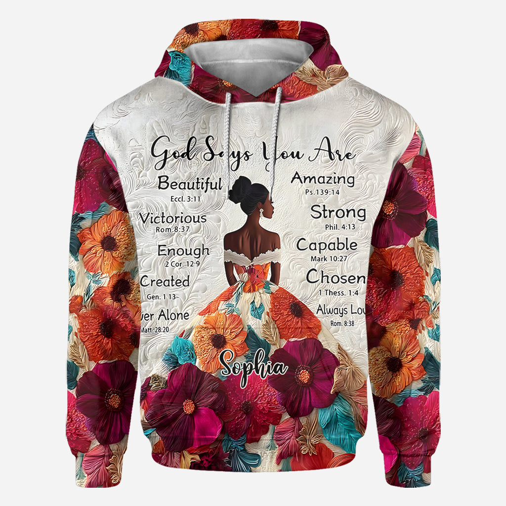 Gott sagt, du bist es – personalisiertes T-Shirt für Afroamerikaner