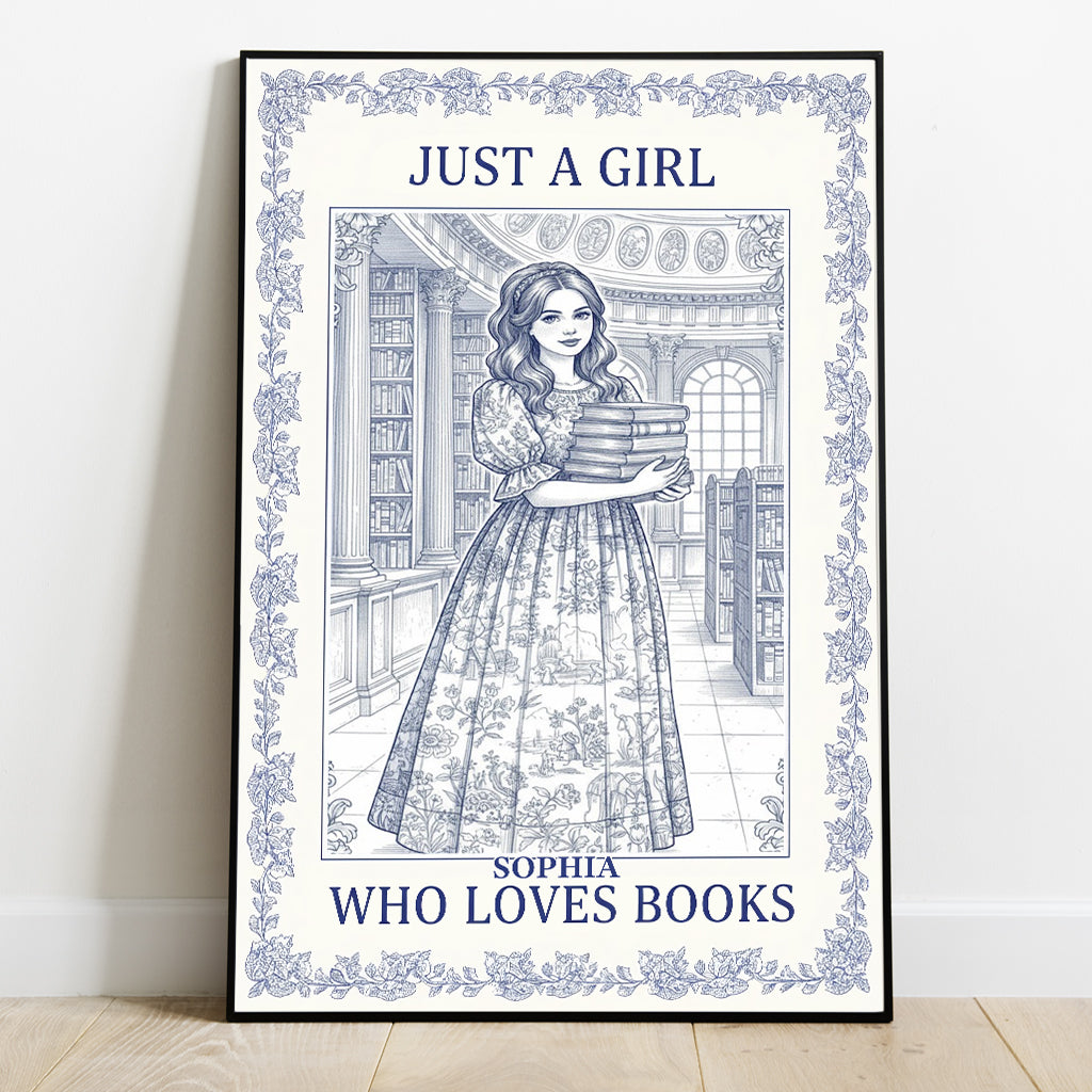 Perfect Gift For Book Lovers - Personalized Book Canvas And Poster