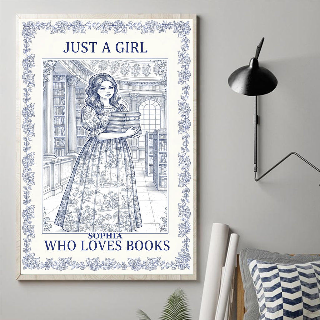 Perfect Gift For Book Lovers - Personalized Book Canvas And Poster