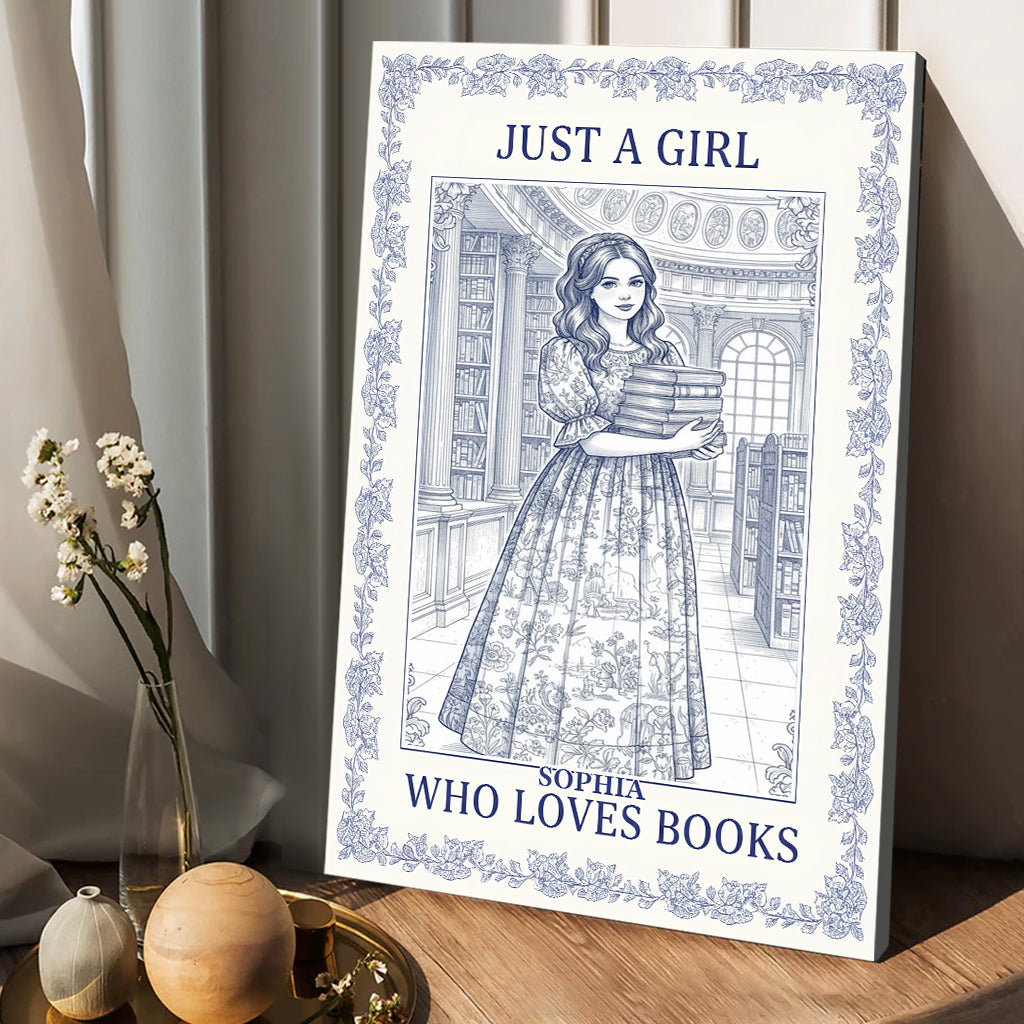 Perfect Gift For Book Lovers - Personalized Book Canvas And Poster