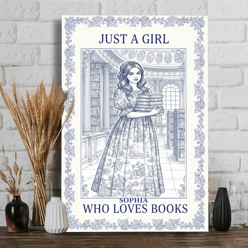 Perfect Gift For Book Lovers - Personalized Book Canvas And Poster