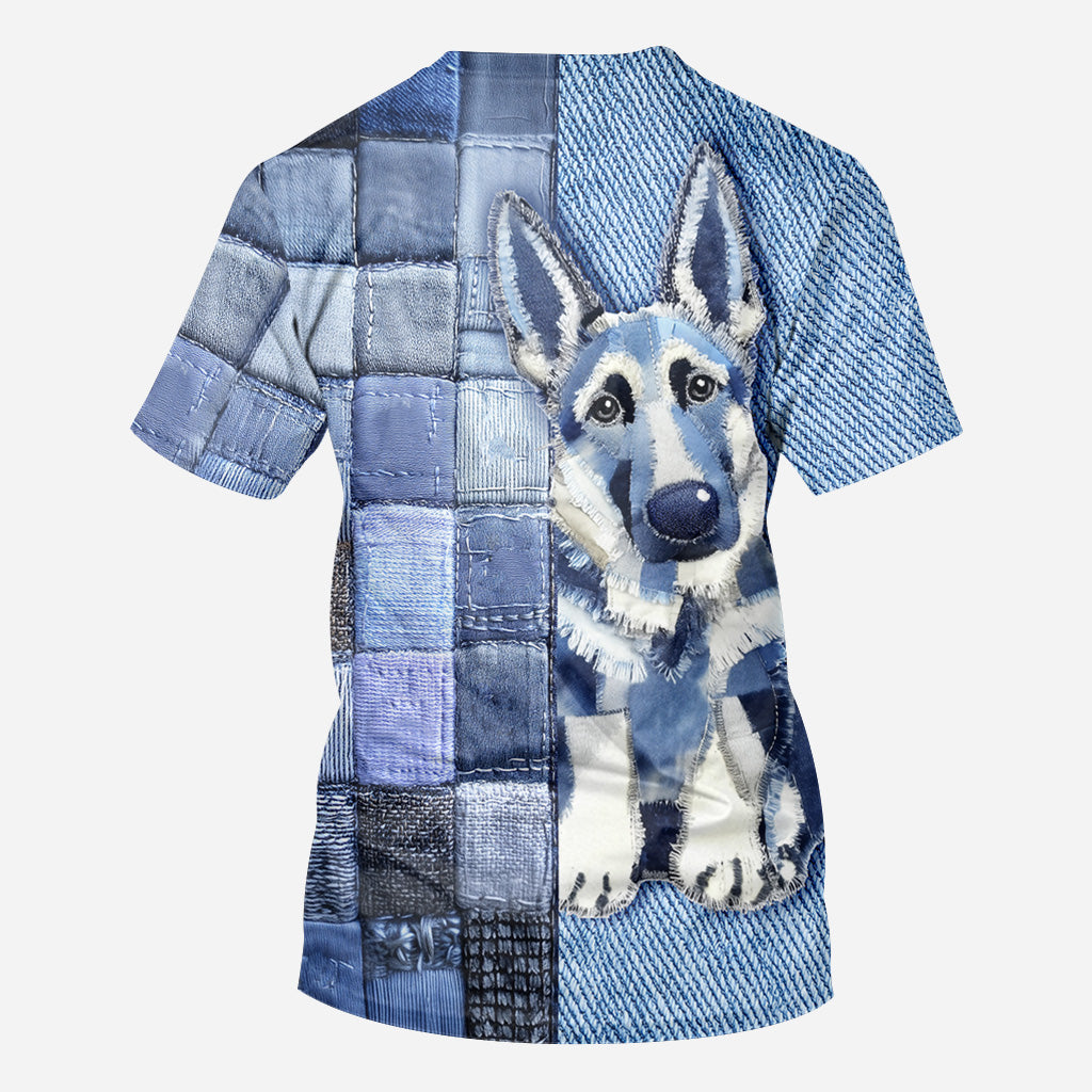 Ich liebe Deutsche Schäferhunde – Personalisiertes T-Shirt mit Hundemotiv