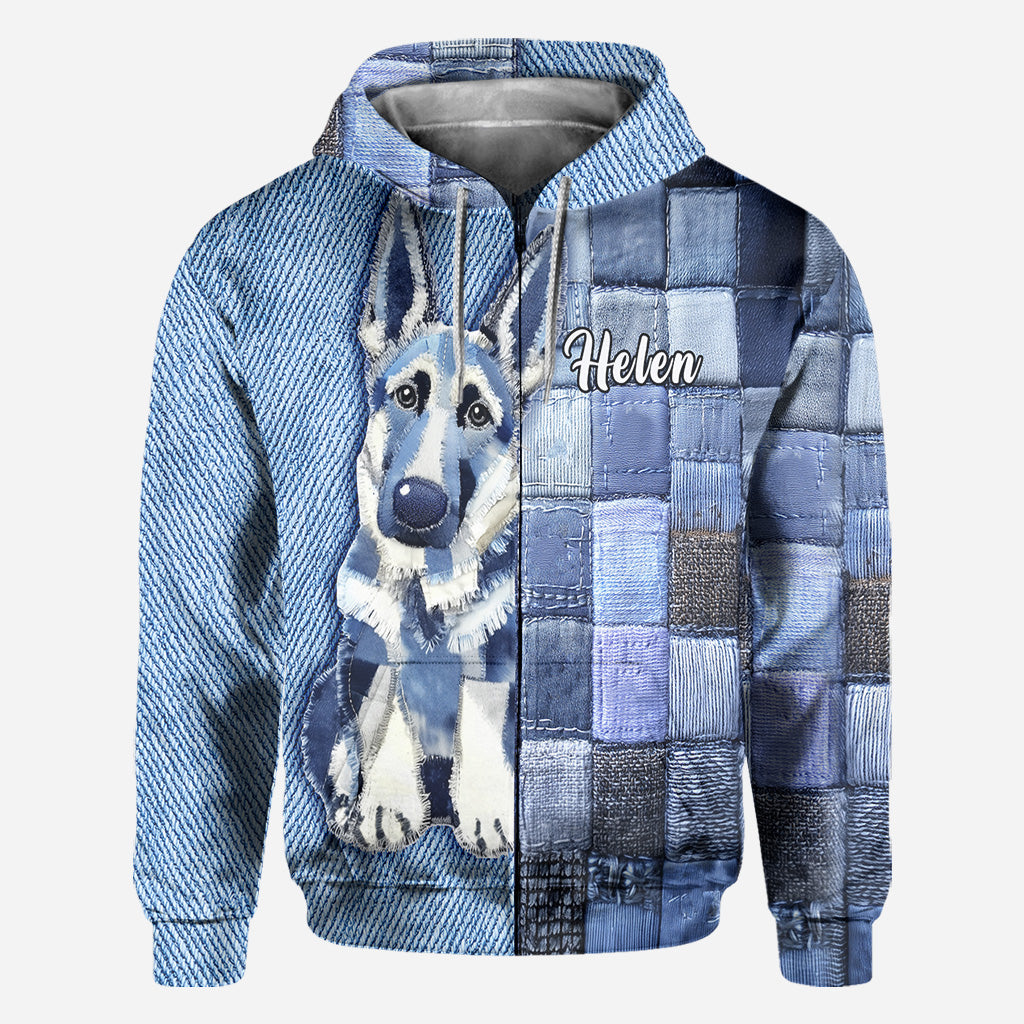 Ich liebe Deutsche Schäferhunde – Personalisiertes T-Shirt mit Hundemotiv