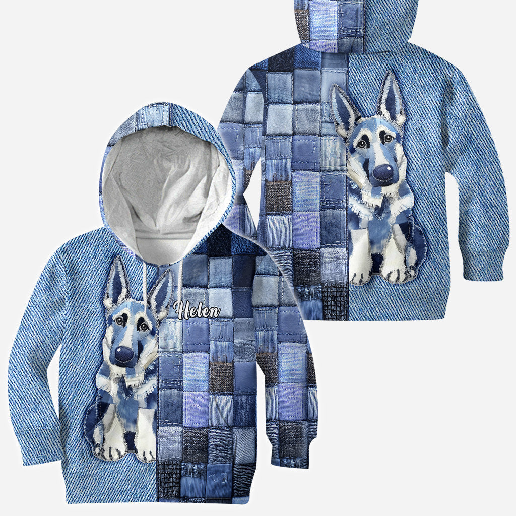 Ich liebe Deutsche Schäferhunde – Personalisiertes T-Shirt mit Hundemotiv