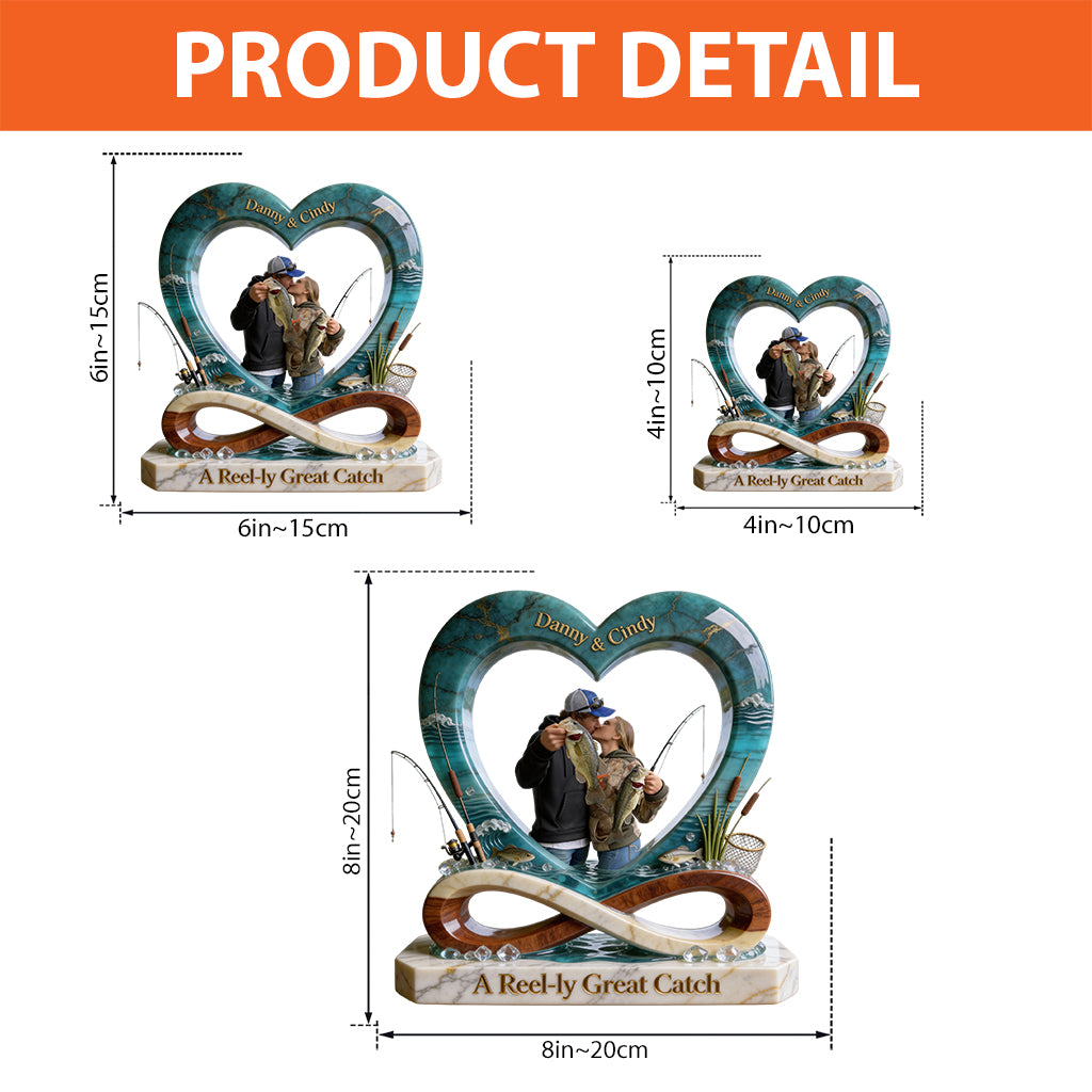 A Reel-ly Great Catch - Personalized Fishing Custom Shaped Acrylic Plaque