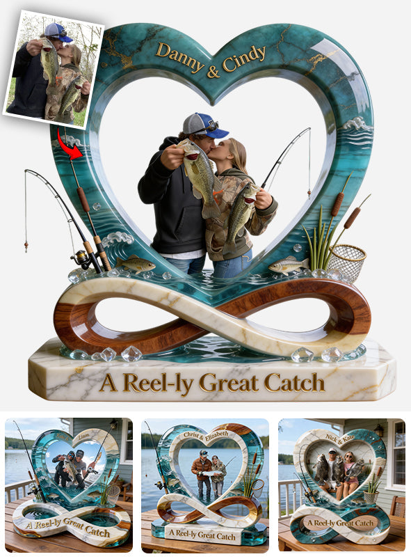 A Reel-ly Great Catch - Personalized Fishing Custom Shaped Acrylic Plaque