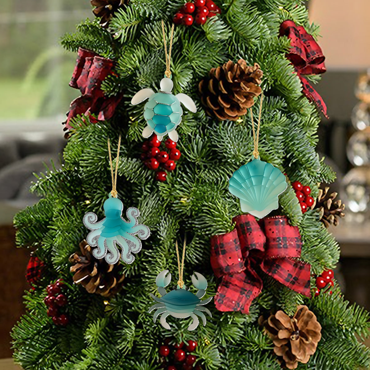 Strandliebhaber – Personalisierter Adventskalender für Meeresliebhaber mit Ornamenten