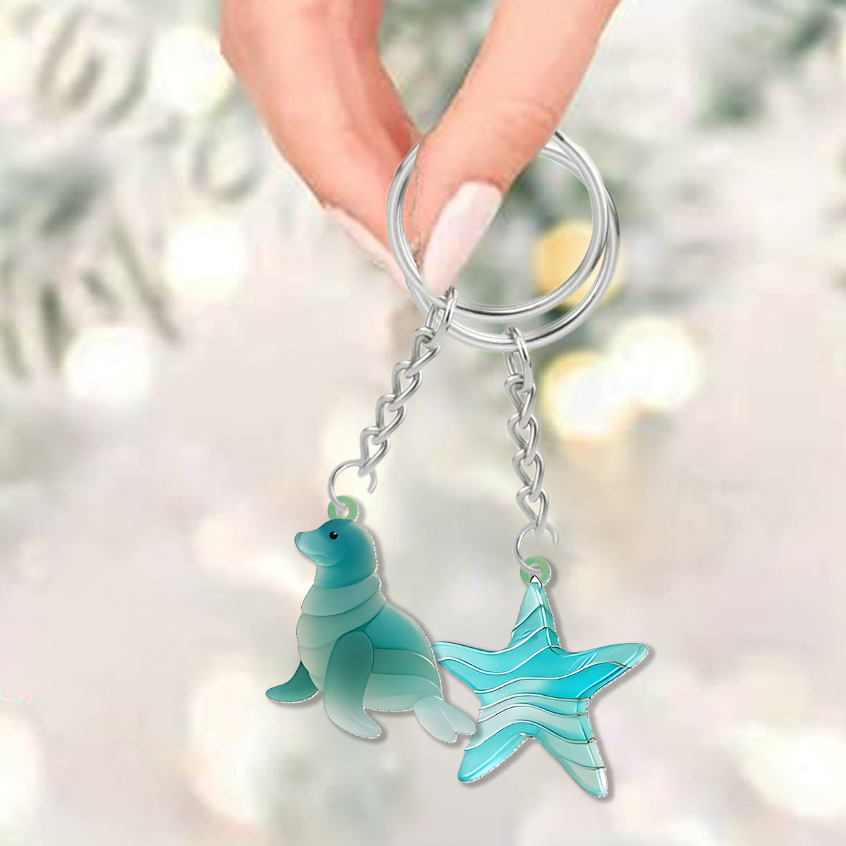 Strandliebhaber – Personalisierter Adventskalender für Meeresliebhaber mit Ornamenten