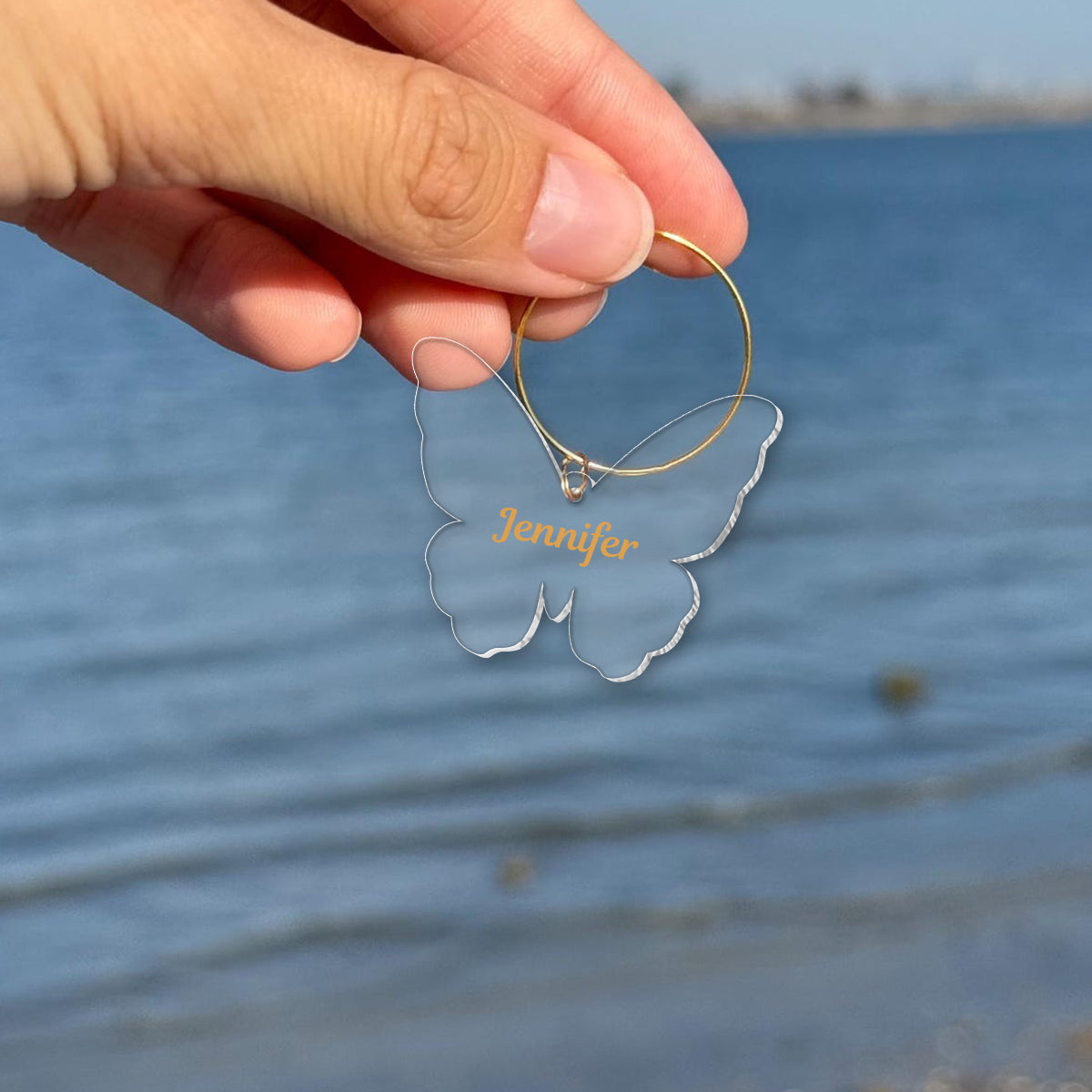 Rosafarbenes Schmetterlingsglas – personalisiertes Schmetterlings-Weinglas mit langem Stiel