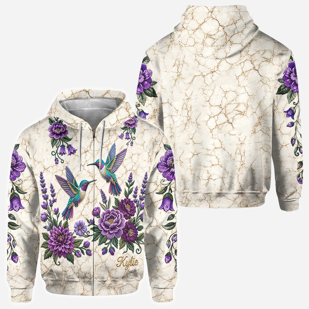 Elegant Hummingbird - Personalized Hummingbird All Over Shirt
