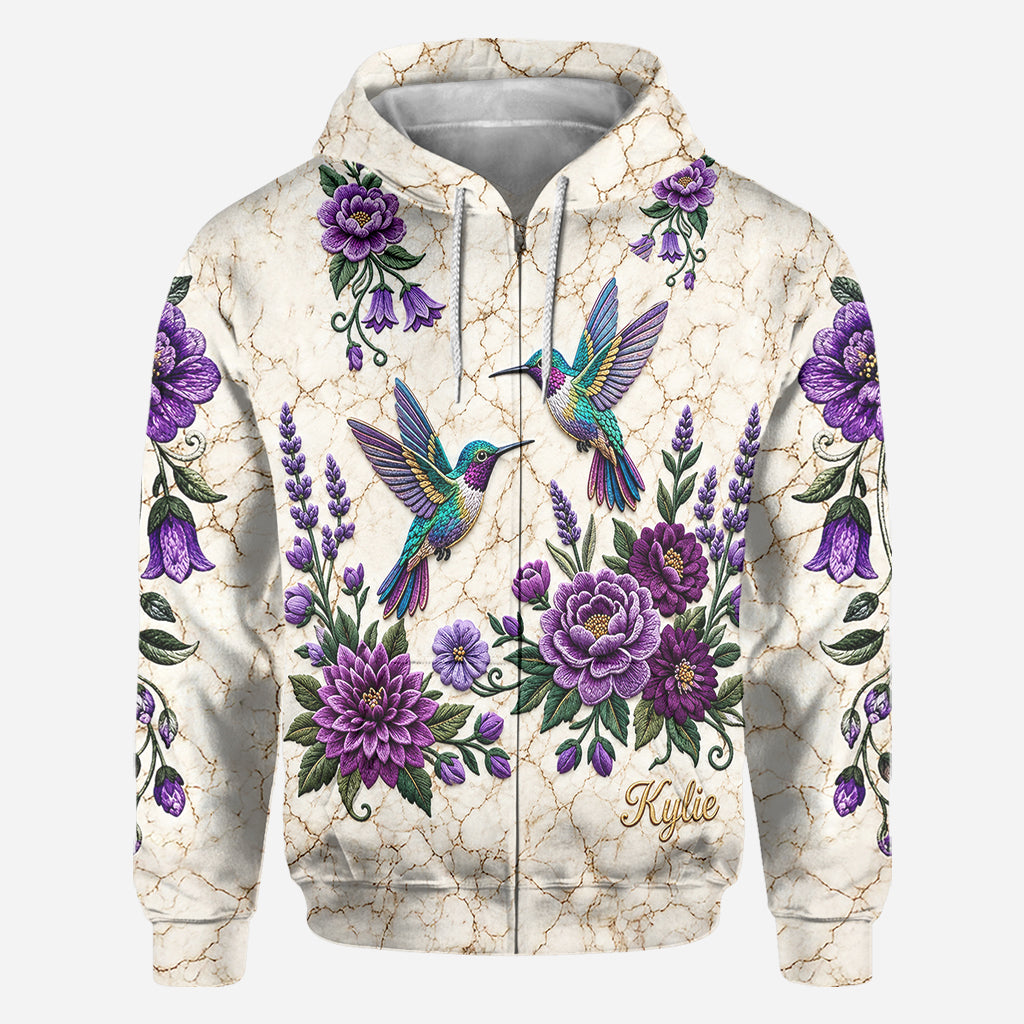 Elegant Hummingbird - Personalized Hummingbird All Over Shirt