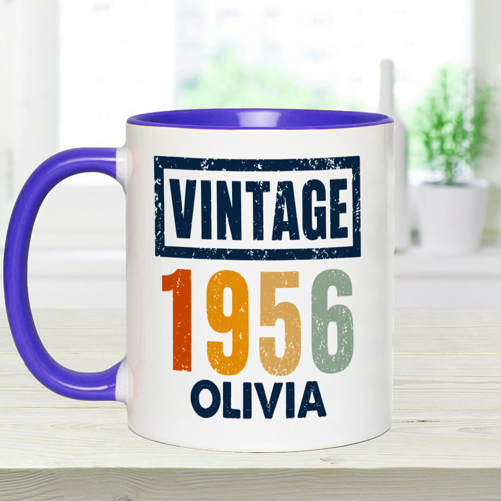 Birthday Gift - Personalized Birthday Accent Mug