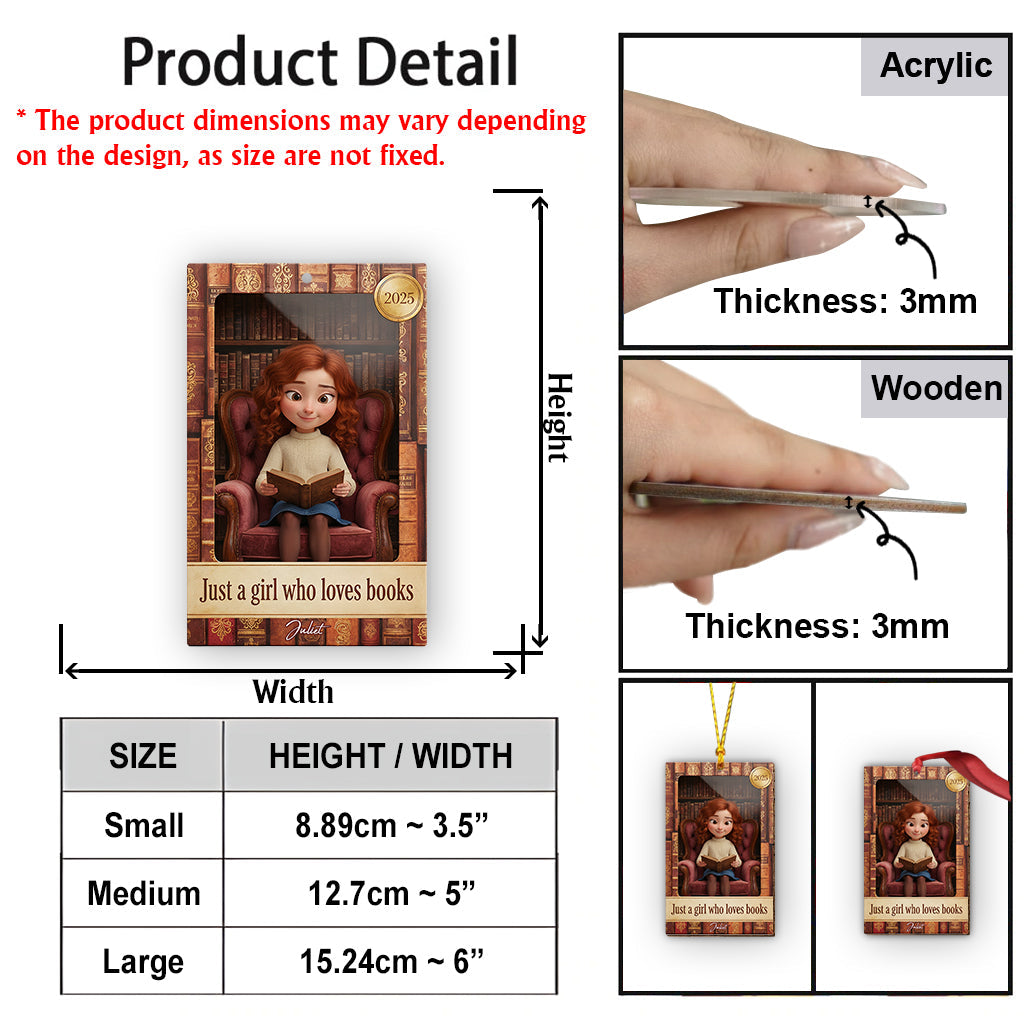 Bücherliebhaber in einer Spielzeugvitrine – personalisierter Buchanhänger