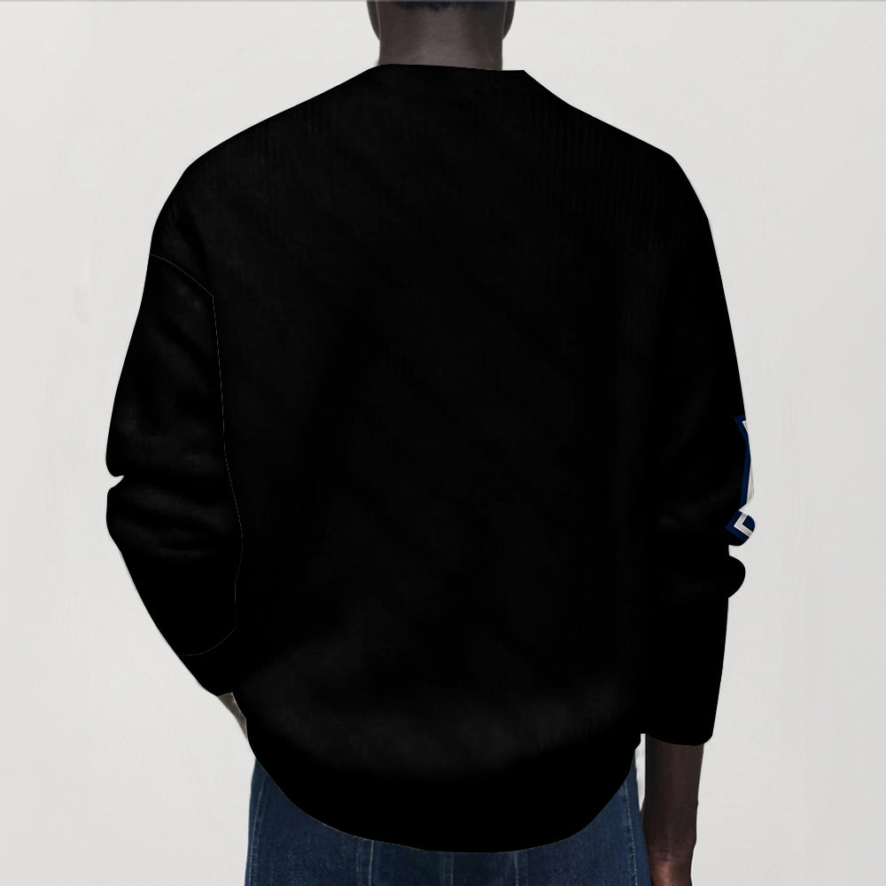 Logo Team For Sport Lovers - Personalized Football Cardigan Sweater