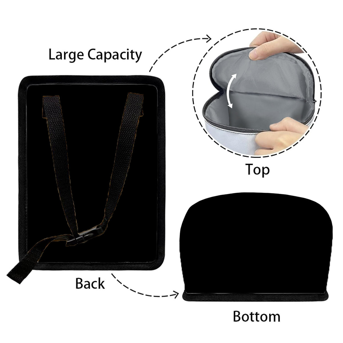 One Nation Under God - Personalized Bald Eagle Portable Car Trash Can/ Organizer