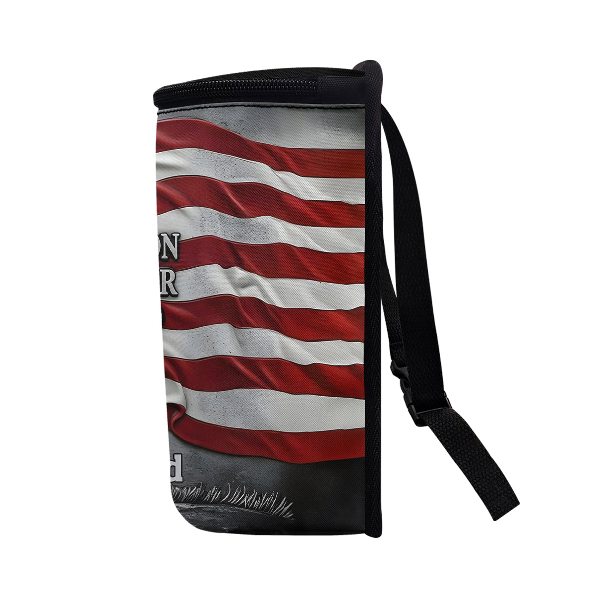 One Nation Under God - Personalized Bald Eagle Portable Car Trash Can/ Organizer